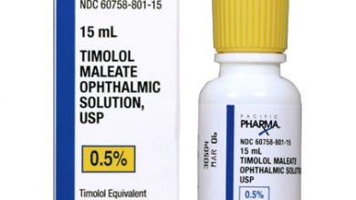 قطرة تيمولول Timolol لـ علاج أعراض الجلوكوما وارتفاع ضغط العين