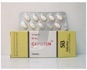 أقراص Capoten كابوتين لـ علاج ارتفاع ضغط الدم
