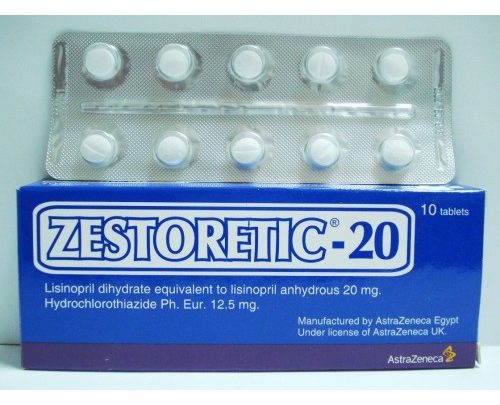 اقراص ZESTORETIC زيستوريتك لعلاج ضغط الدم المرتفع