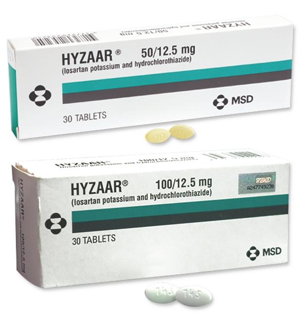 دواء هيزار Hyzaar لـ علاج انخفاض ضغط الدم