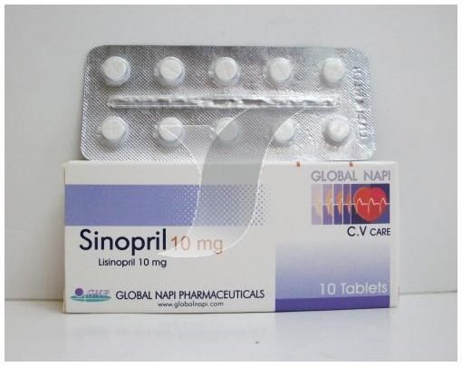 أقراص SINOPRIL سينوبريل لعلاج ارتفاع ضغط الدم