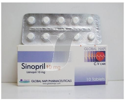 أقراص SINOPRIL سينوبريل لعلاج ارتفاع ضغط الدم