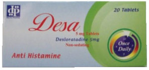 دواء ديسا Desa لـ علاج أعراض الحساسية وأعراض الأكزيما