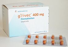 دواء جليفيك Glivec لـ العمل على تثبيط إنتاج الخلايا الشاذة