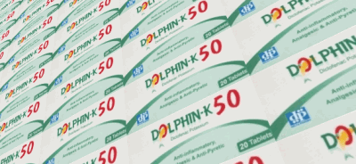 دواء دولفين ك Dolphin - K مسكن لـ الألم وخافض لـ الحرارة ومضاد لـ الالتهابات