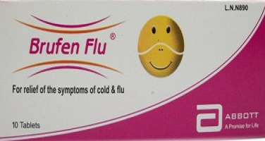 دواء بروفين فلو Brufen Flu لـ السيطرة على أعراض نزلات البرد والأنفلونزا عند الأطفال والكبار