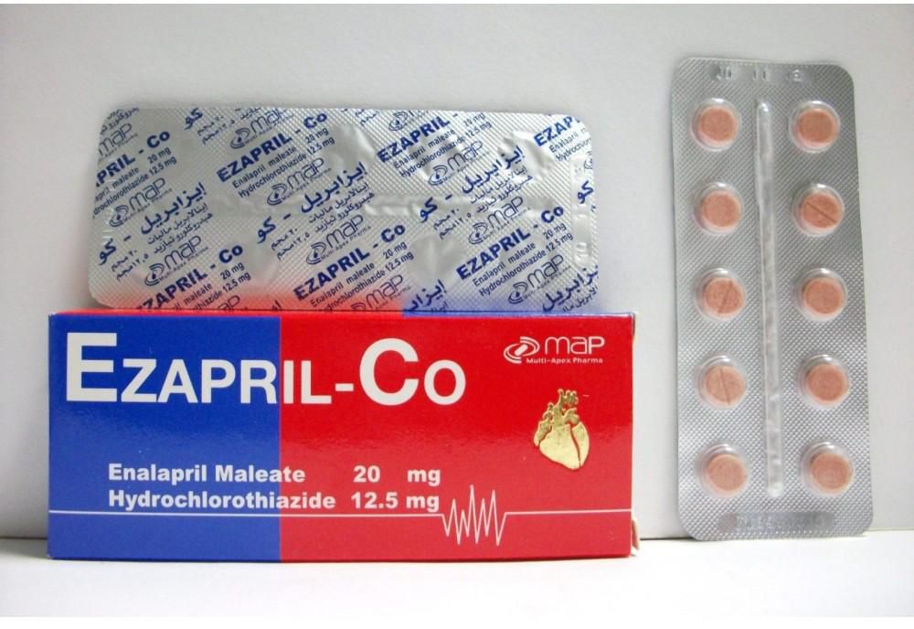 دواء إيزابريل كو Ezapril - Co لـ السيطرة على ارتفاع ضغط الدم