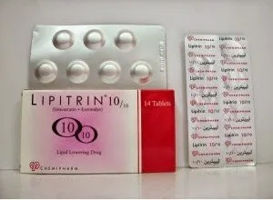 دواء ليبيترين Lipitrin لـ علاج ارتفاع مستويات الكوليسترول بـ الدم