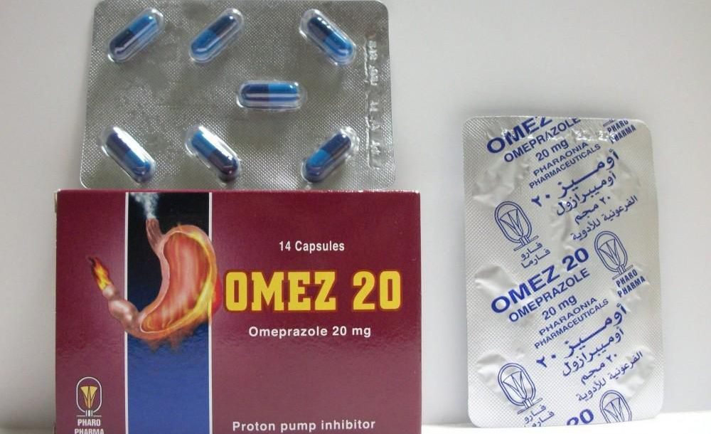 دواء أوميز Omez لـ علاج أعراض الحموضة وارتجاع المريء وقرحة المعدة