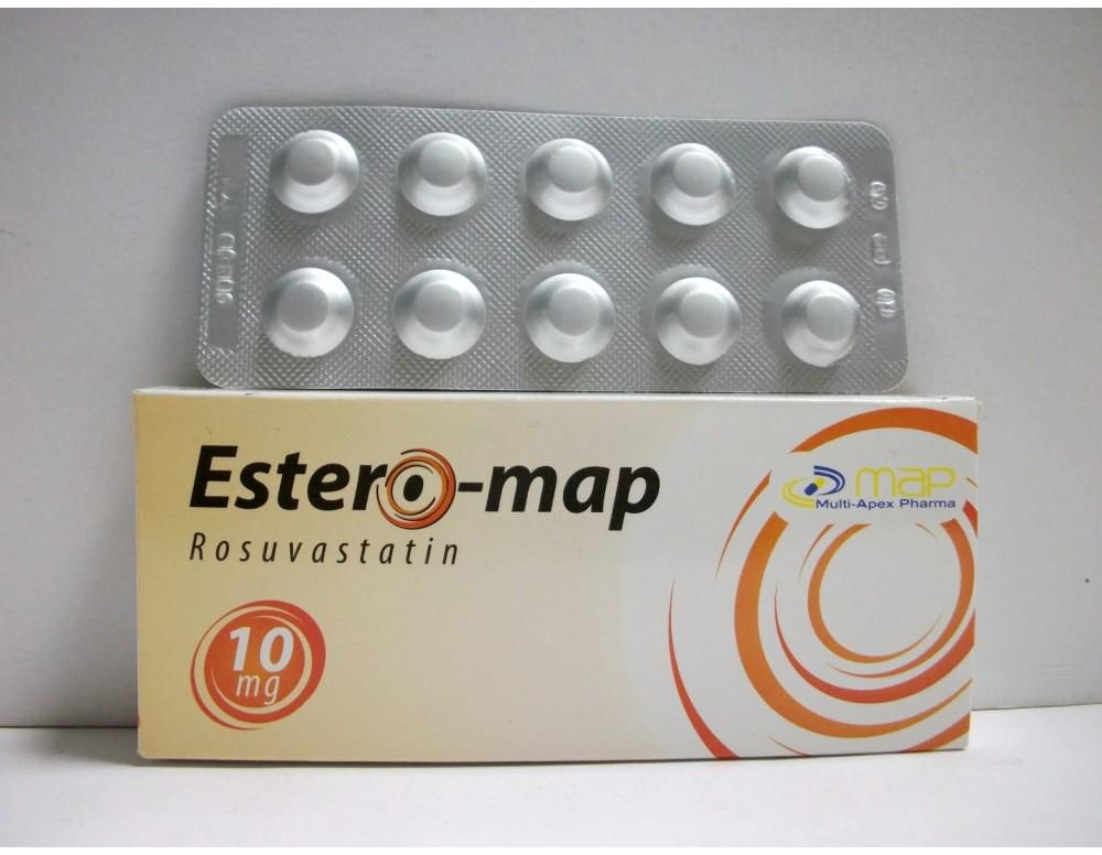 دواء إيسترو - ماب Estero - Map لـ السيطرة على ارتفاع مستويات الكوليسترول بـ الدم