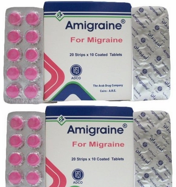 دواء أميجرين Amigraine لـ علاج الصداع النصفي