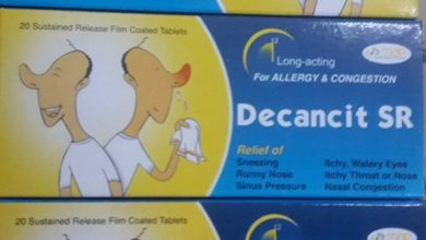 دواء ديكانست إس أر Decancit - SR لـ علاج أعراض نزلات البرد والأنفلونزا