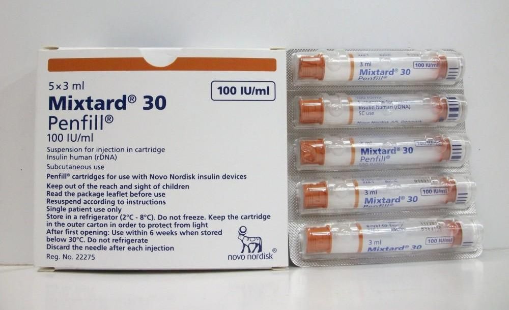 دواء ميكستارد Mixtard لـ علاج داء السكري