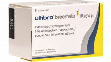دواء أولتيبرو بريزهالر Ultibro Breezhaler لـ علاج حالات الانسداد الرئوي