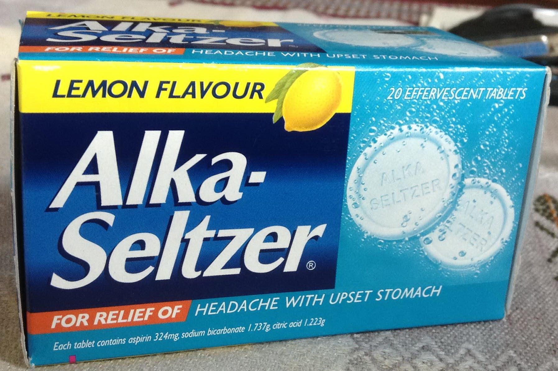 دواء ألكا سلتزر Alka - Seltzer لـ علاج الحموضة وارتجاع المريء وحرقة المعدة