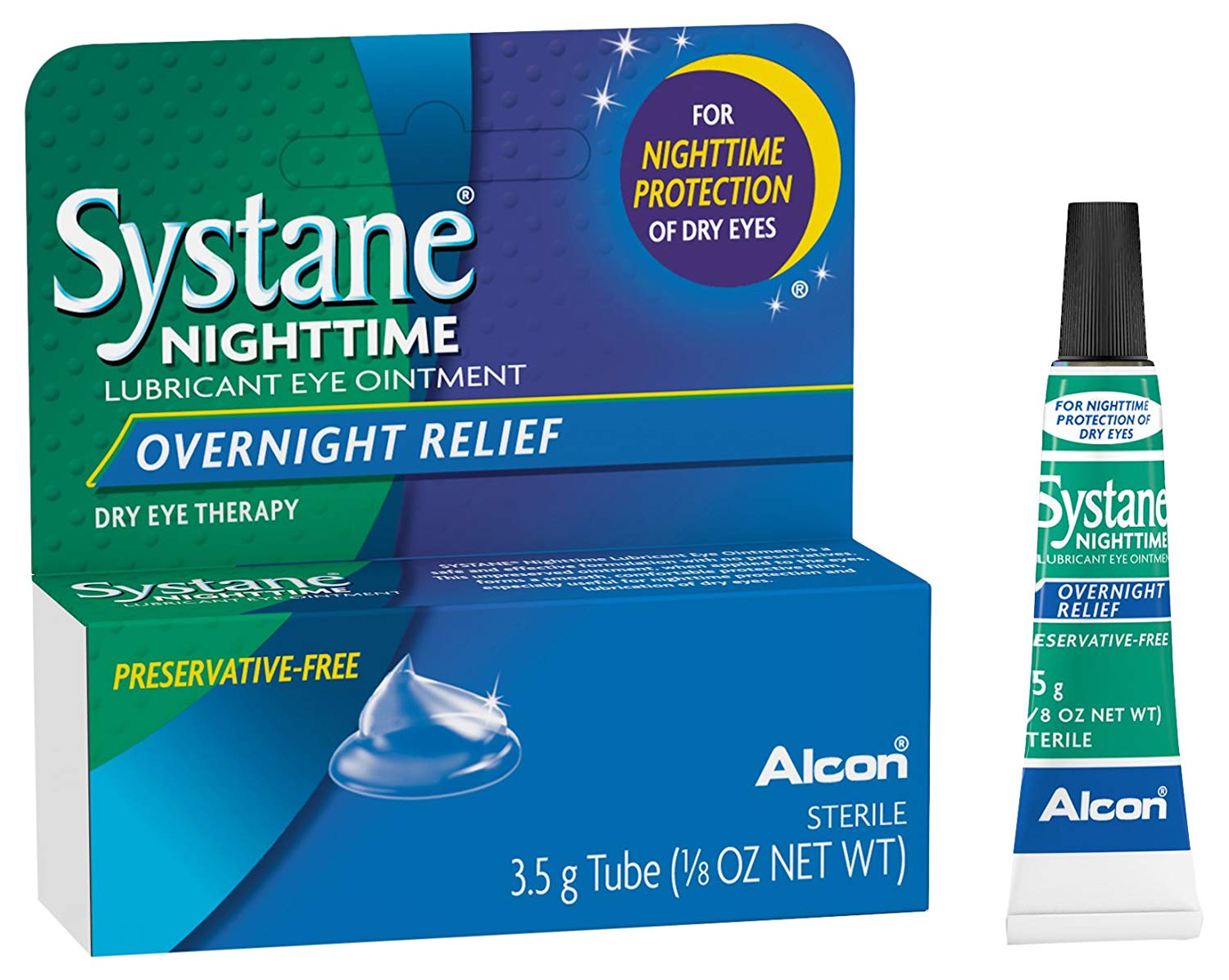 قطرة ومرهم سيستان نايت تايم Systane Night Time لـ علاج جفاف العين