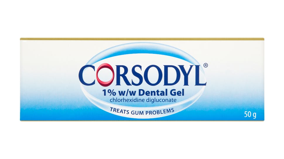 جل كورسوديل Corsodyl Gel مضاد لـ الالتهابات والبكتيريا بـ تجويف الفم والأسنان