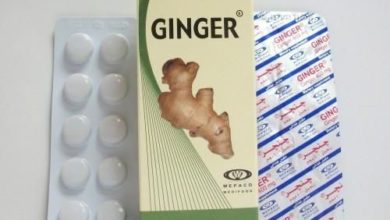 دواء جنجر Ginger مكمل غذائي بـ خلاصة الزنجبيل لـ علاج الغثيان والقيء وأعراض دوار الحركة