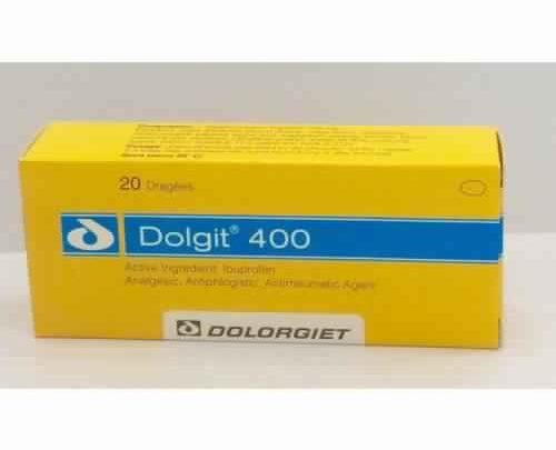 أقراص DOLGIT دولجت مسكن للألم ومضاد للالتهاب وخافض للحرارة