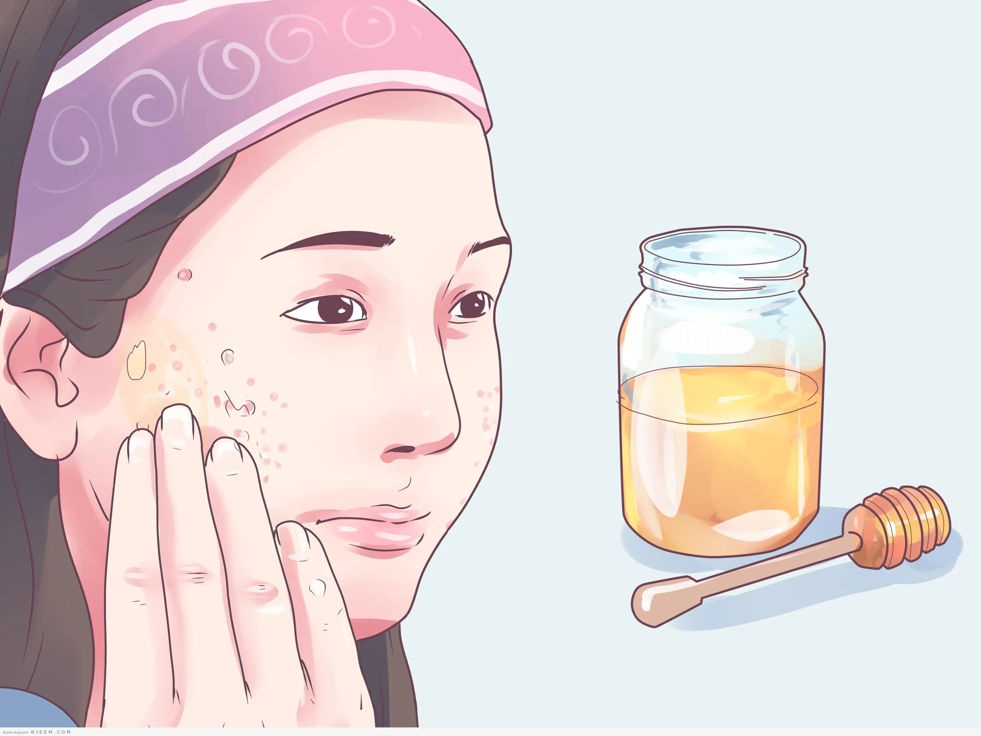 العسل لبشرة نضرة خالية من الشوائب والعيوب