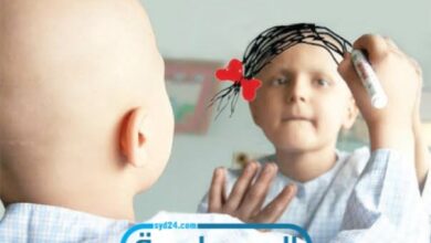 طفل مصاب بالسرطان