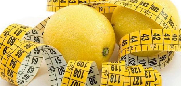 فوائد الليمون لانقاص الوزن