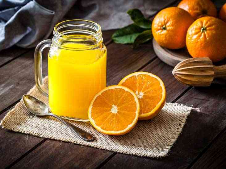 خطر البرتقال على الكالسيوم