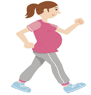 أهمية المشي لـ السيدة الحامل
