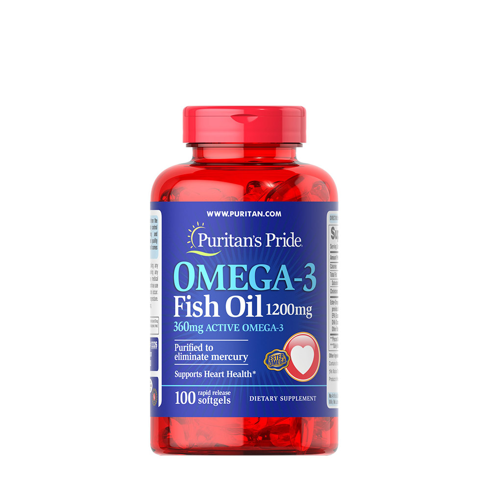 المكمل الغذائي OMEGA 3 - FISH OIL + D3 60 SOFTGEL CAP