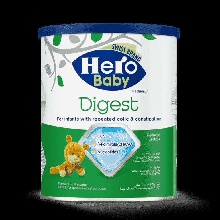 HERO BABY DIGEST MILK 400 GM POWDER علاج الإمساك