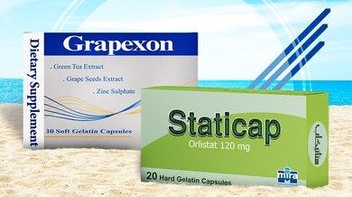 STATICAP 120 GM 20 CAP + GRAPEXON 30 CAP لـ القضاء على السمنة