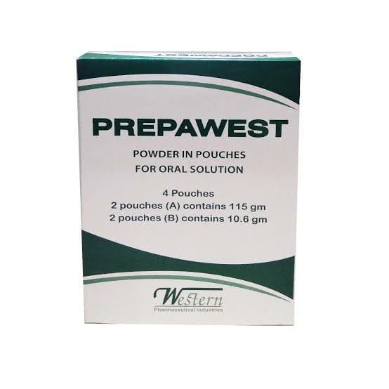 PREPAWEST POWDER FOR ORAL SOLUTION 2+2 SACHETS لتنظير القولون