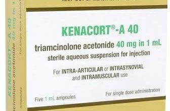 KENACORT - A - 40 MG / 1 ML 1 VIAL (XX) مضاد لـ الروماتيزم