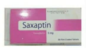 SAXAPTIN 5 MG 30 TAB لـ علاج السكري
