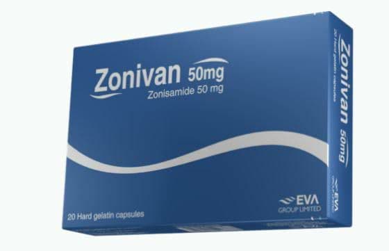 ZONIVAN 50 MG 20 CAP علاج نوبات الصرع