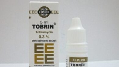 قطرة توبرين لعلاج التهابات واحمرار العين الشديد