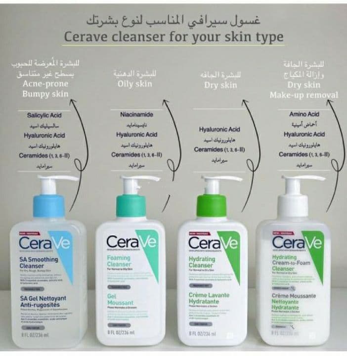 غسول CeraVe لـ العناية بـ البشرة