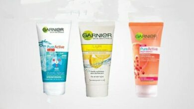 غسول Garnier لـ العناية بـ أنواع البشرة المختلفة