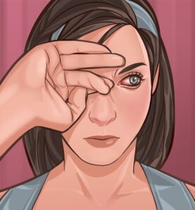 قطرة لـ العين تعالج أعراض الإحمرار الناجم عن الإجهاد والاحتقان والحساسية