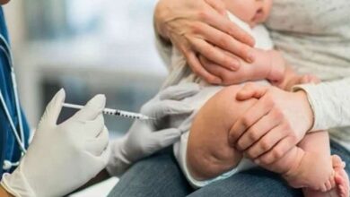 ابر اطفال في الفخذ وضوابط حقن الأطفال بالمضاد الحيوي