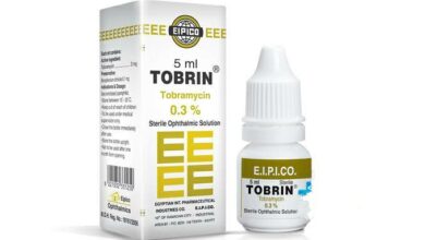 نقط توبرين Tobrin Drops مضاد حيوي يعالج أعراض التهابات العين