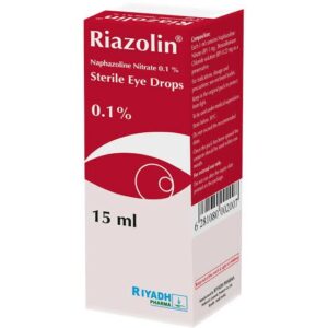 نقط ريازولين Riazolin Drops مضادة لاحتقان الأوعية الدموية واحمرار العين