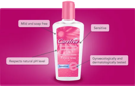 غسول Carefree غسول Carefree لـ المنطقة الحساسة
